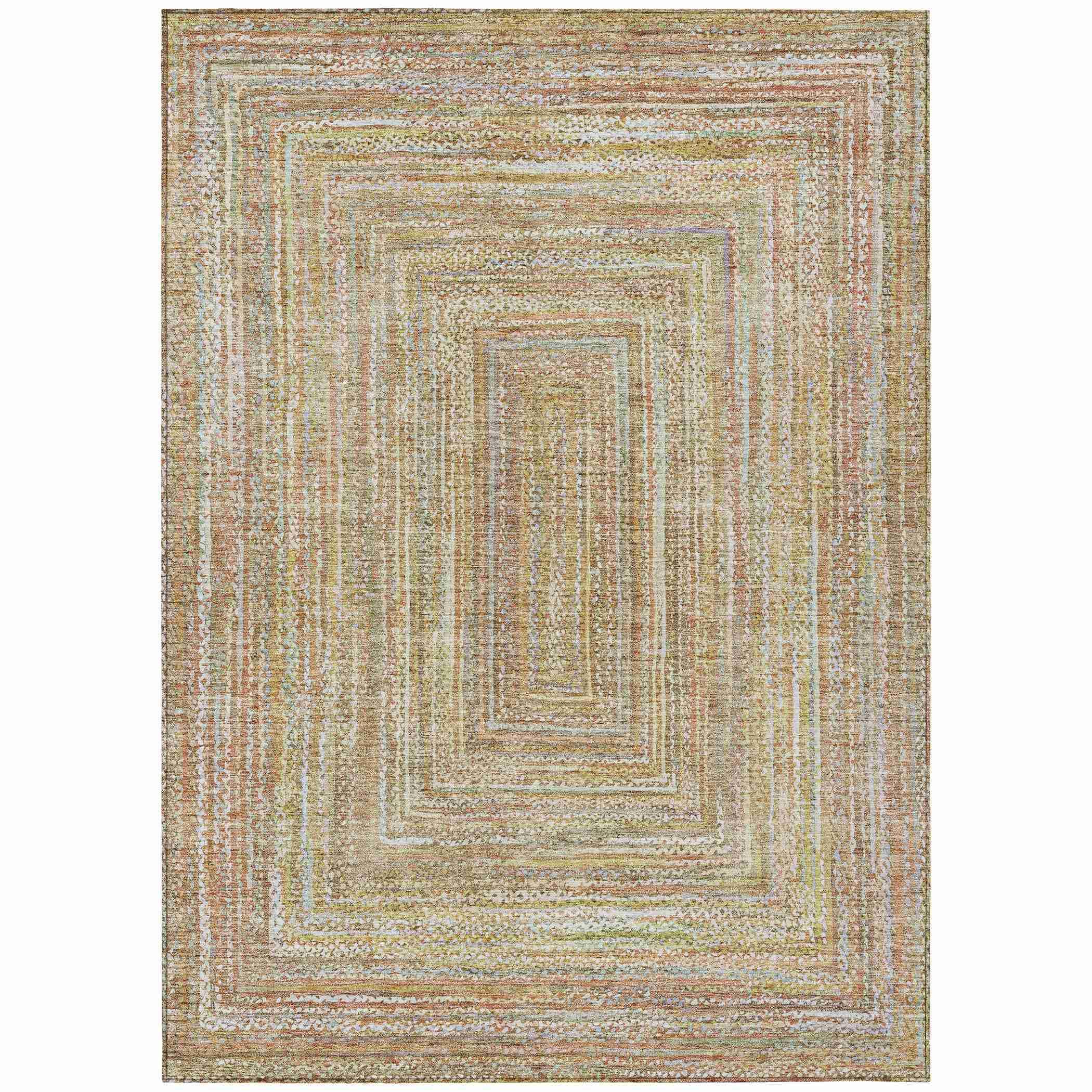 Addison Rugs Haelara Brown Washable Indoor-Outdoor Rug
