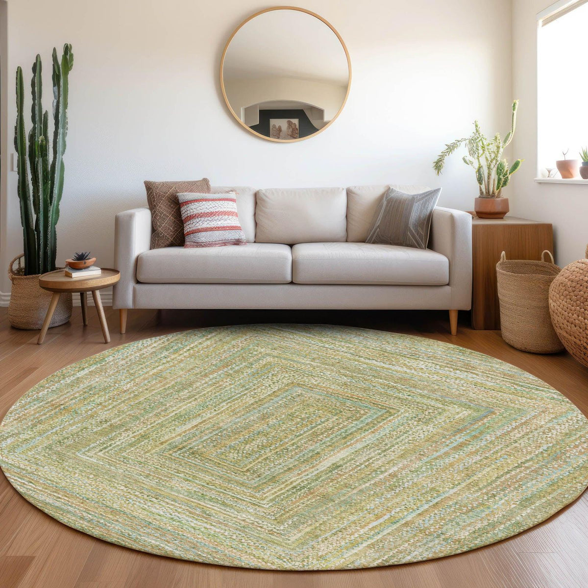Addison Rugs Haelara Green Washable Indoor-Outdoor Rug