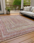 Addison Rugs Haelara Orange Washable Indoor-Outdoor Rug