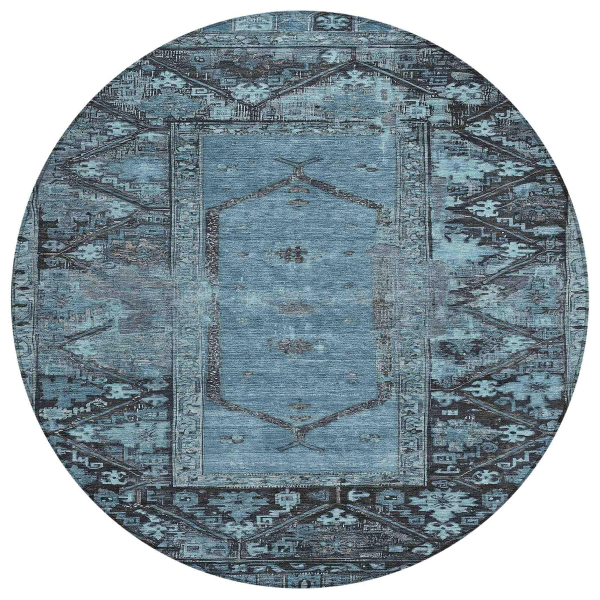 Addison Rugs Haelaris Blue Washable Indoor-Outdoor Rug
