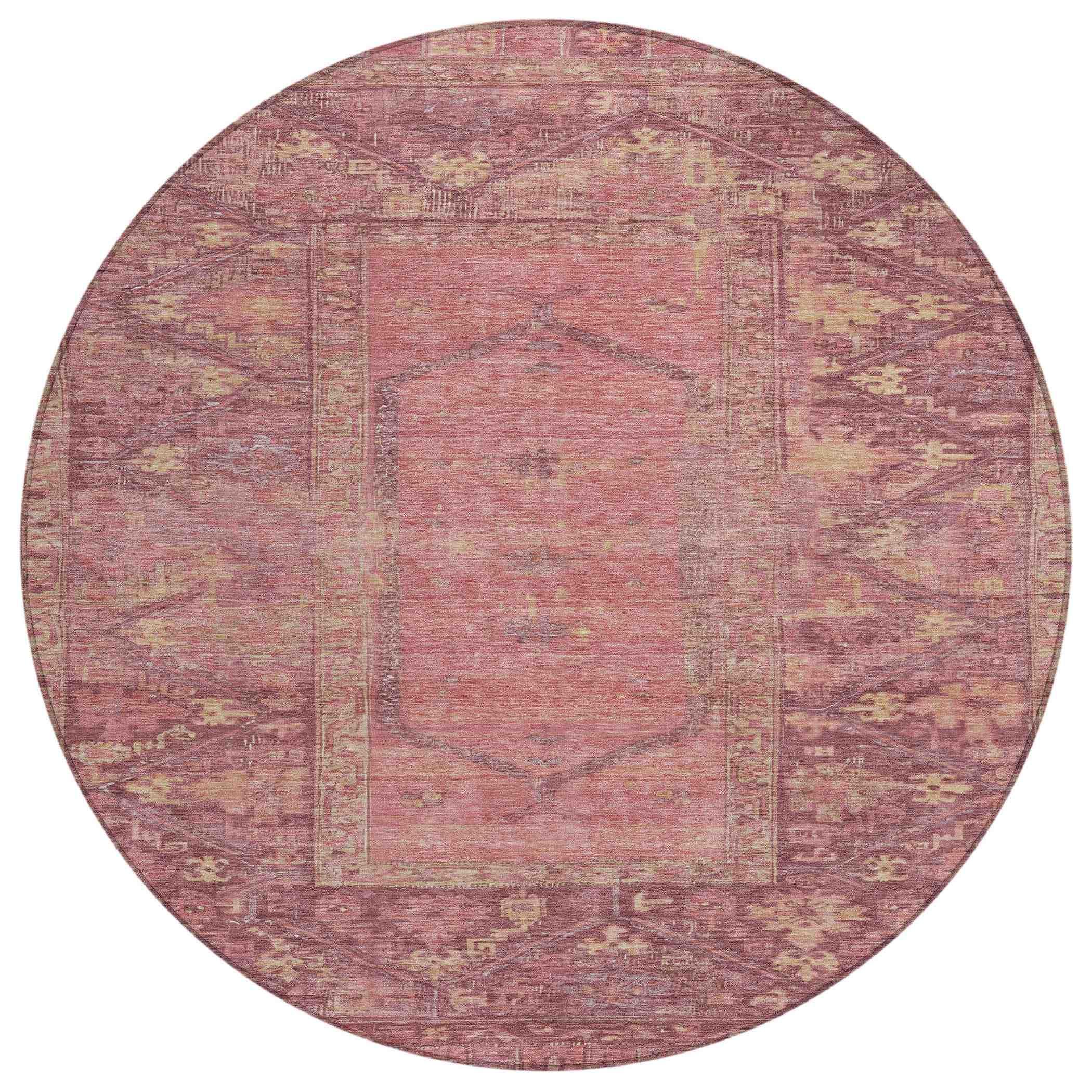 Addison Rugs Haelaris Pink Washable Indoor-Outdoor Rug