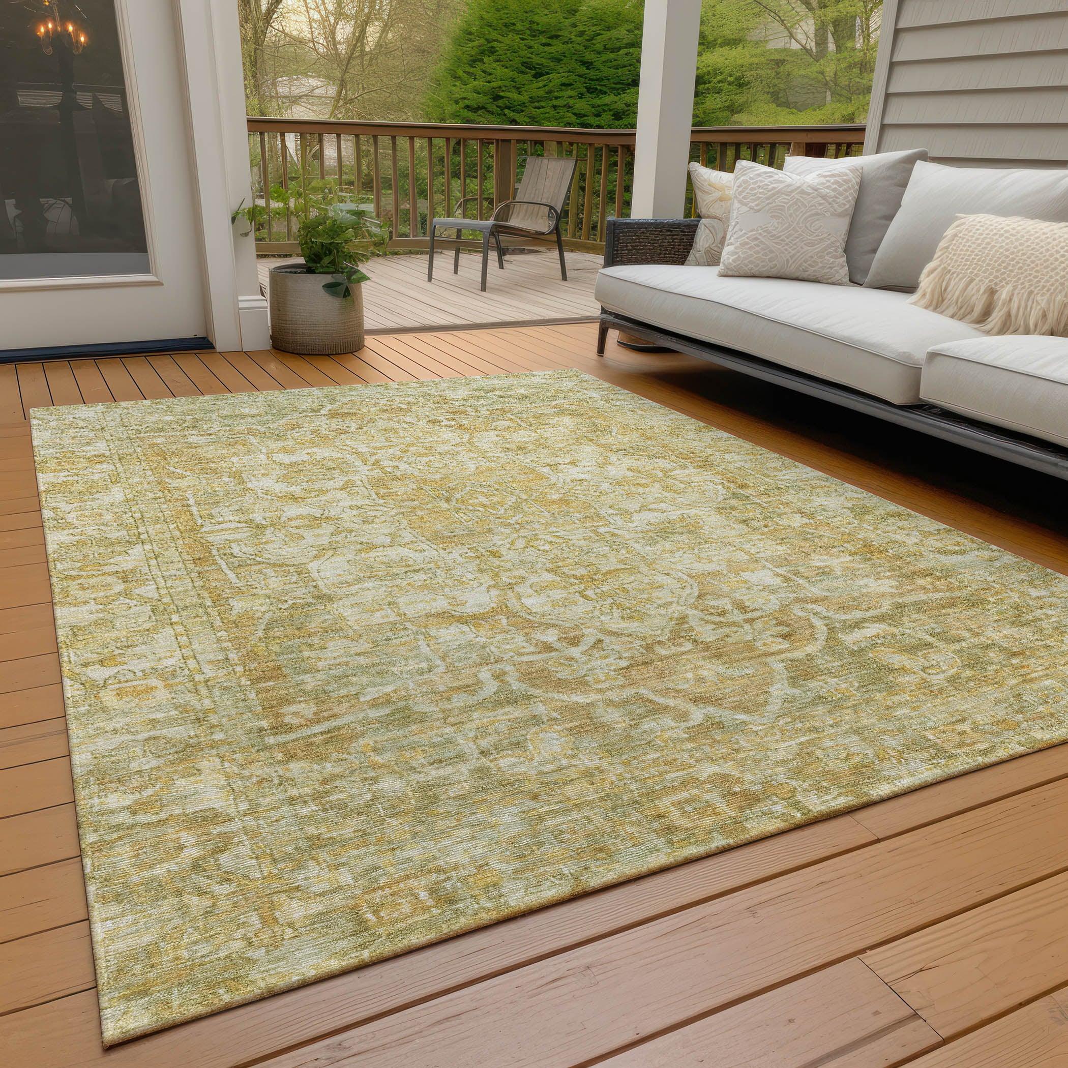 Addison Rugs Haelas Brown Washable Indoor-Outdoor Rug