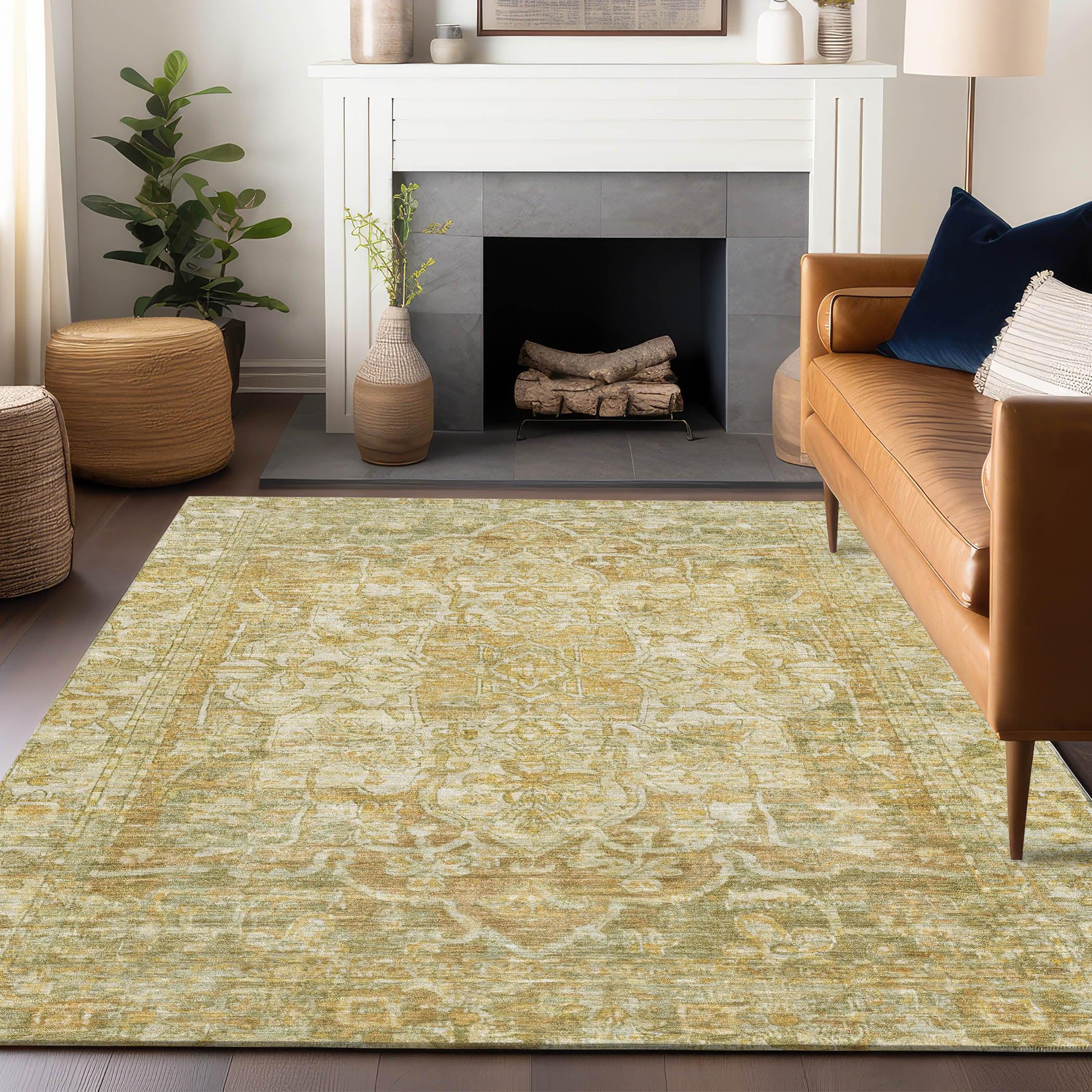 Addison Rugs Haelas Brown Washable Indoor-Outdoor Rug