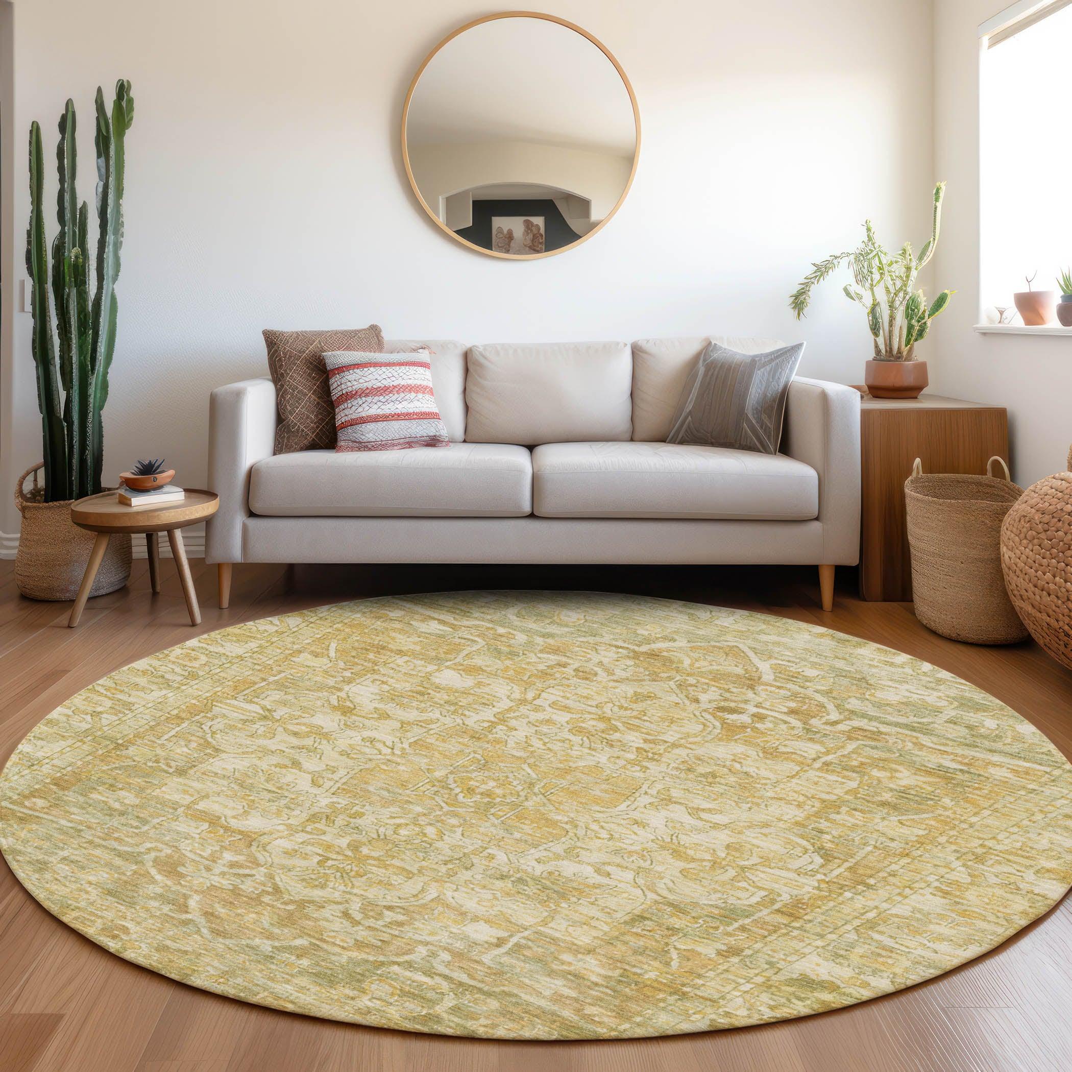 Addison Rugs Haelas Brown Washable Indoor-Outdoor Rug