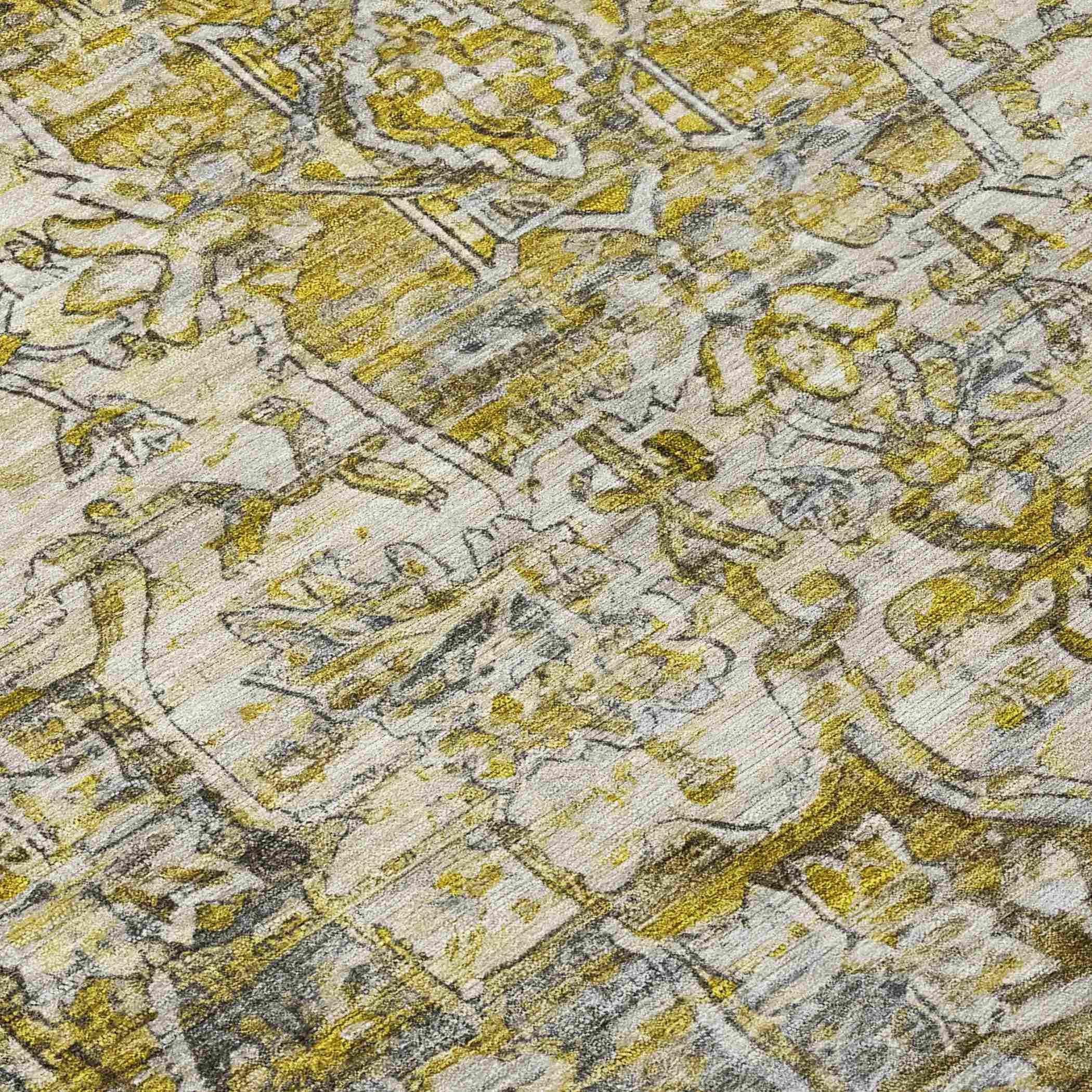 Addison Rugs Haelas Gray Washable Indoor-Outdoor Rug