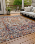 Addison Rugs Haelas Orange Washable Indoor-Outdoor Rug