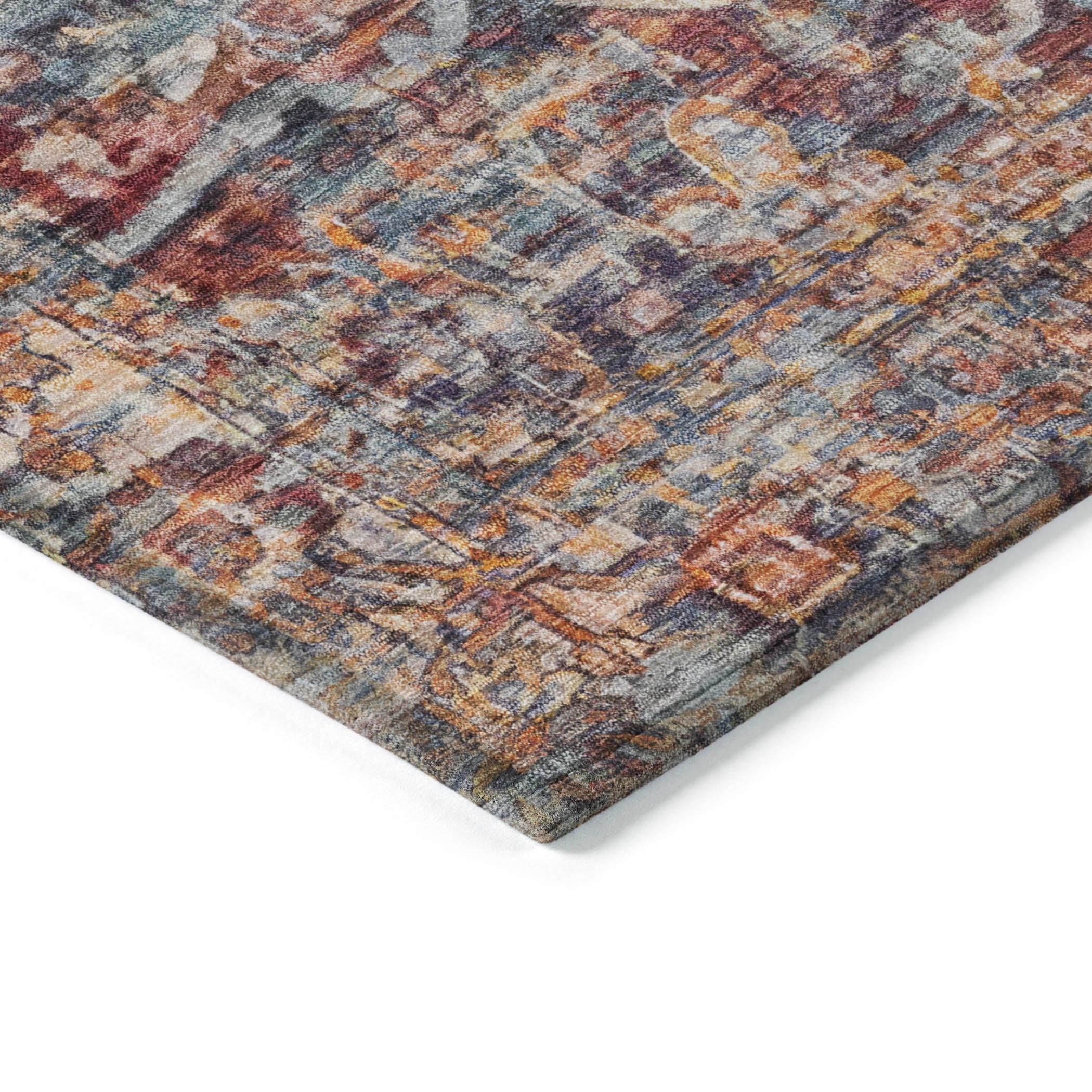 Addison Rugs Haelas Orange Washable Indoor-Outdoor Rug
