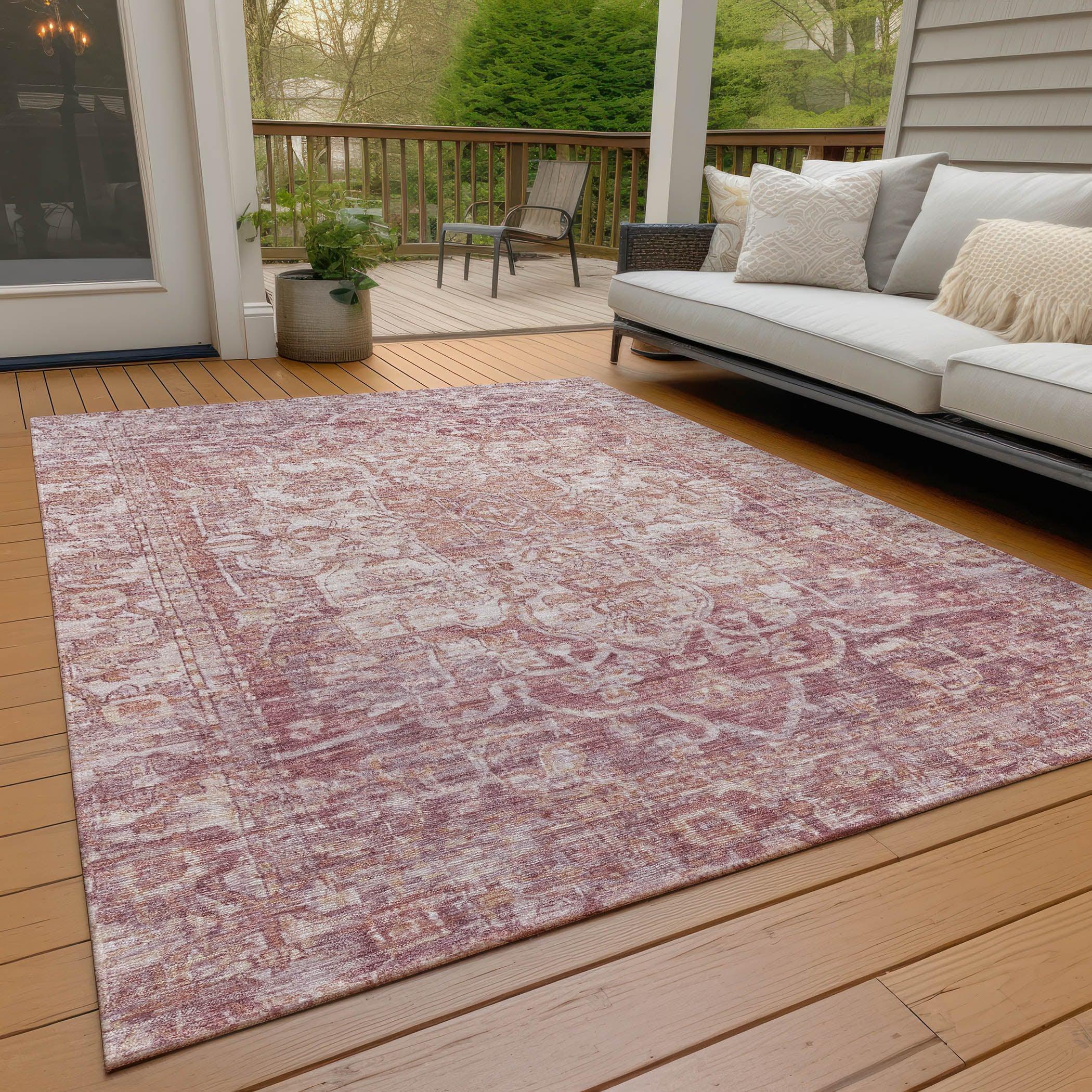 Addison Rugs Haelas Paprika Washable Indoor-Outdoor Rug