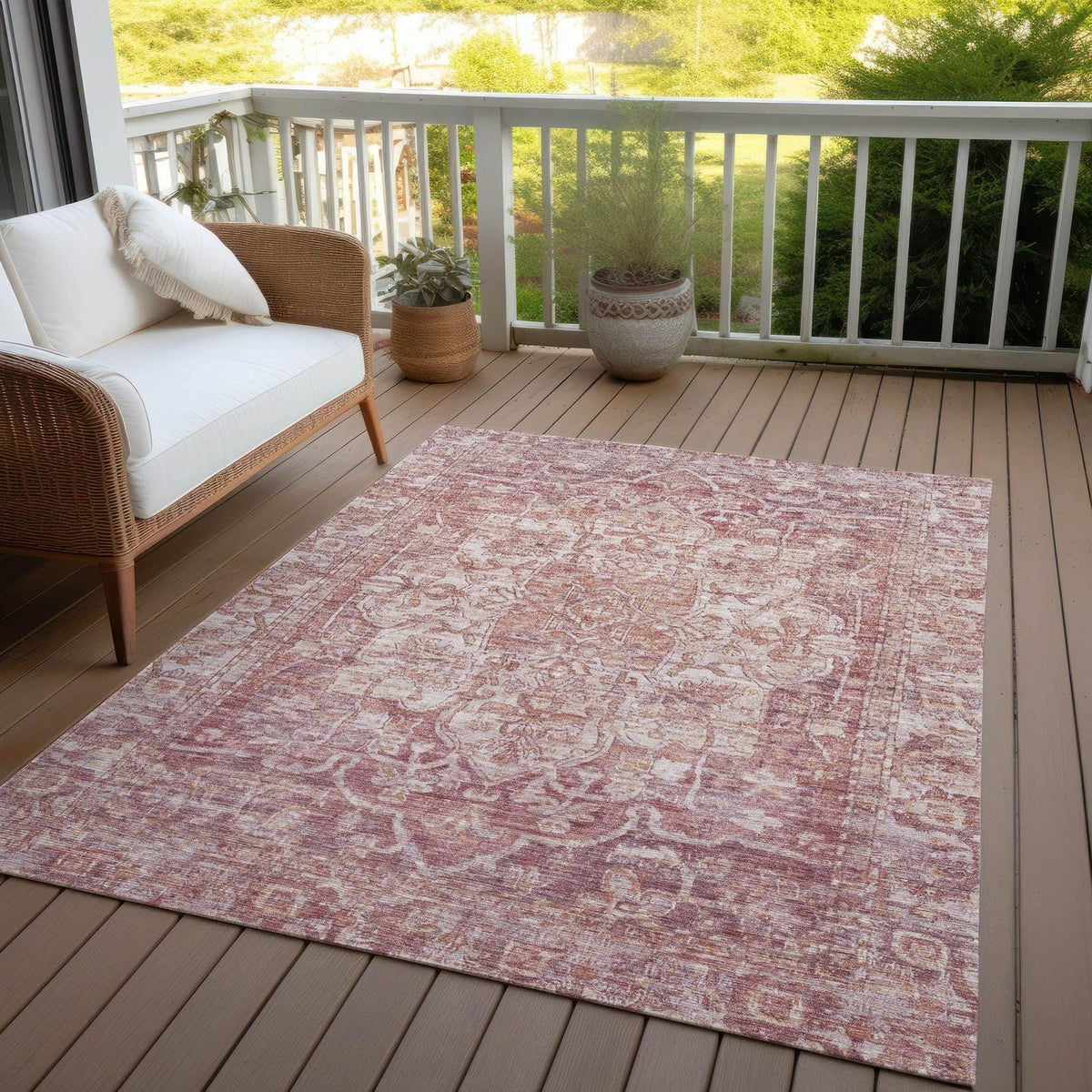 Addison Rugs Haelas Paprika Washable Indoor-Outdoor Rug