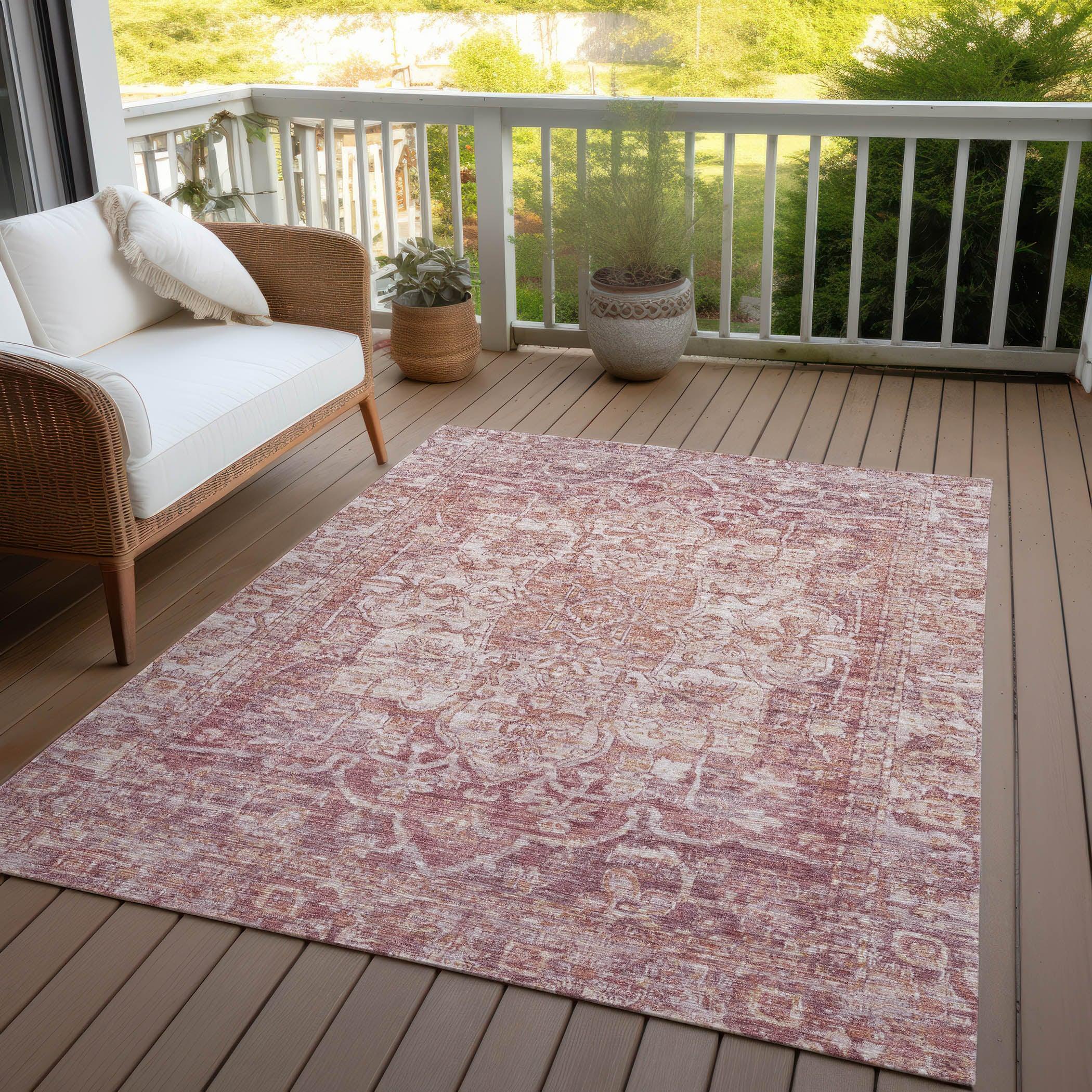 Addison Rugs Haelas Paprika Washable Indoor-Outdoor Rug