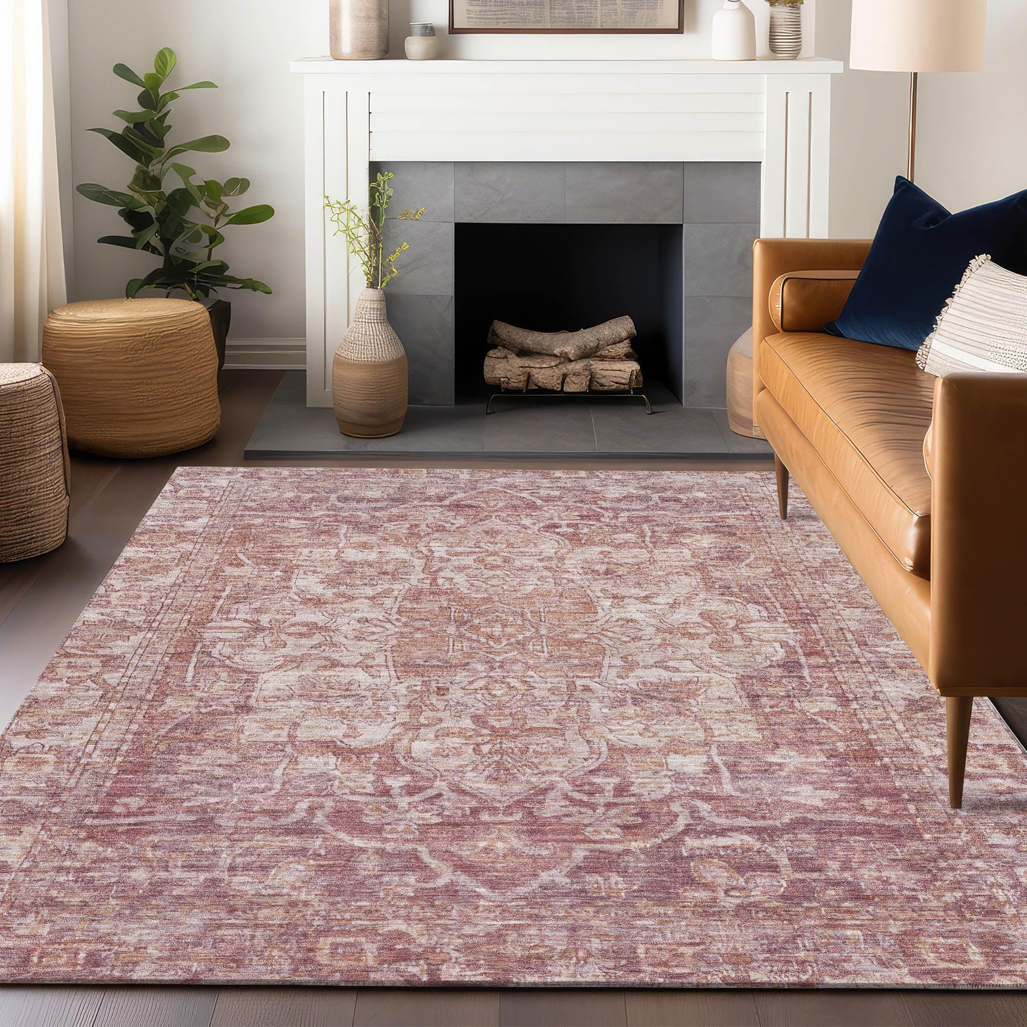 Addison Rugs Haelas Paprika Washable Indoor-Outdoor Rug