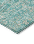 Addison Rugs Haelas Teal Washable Indoor-Outdoor Rug