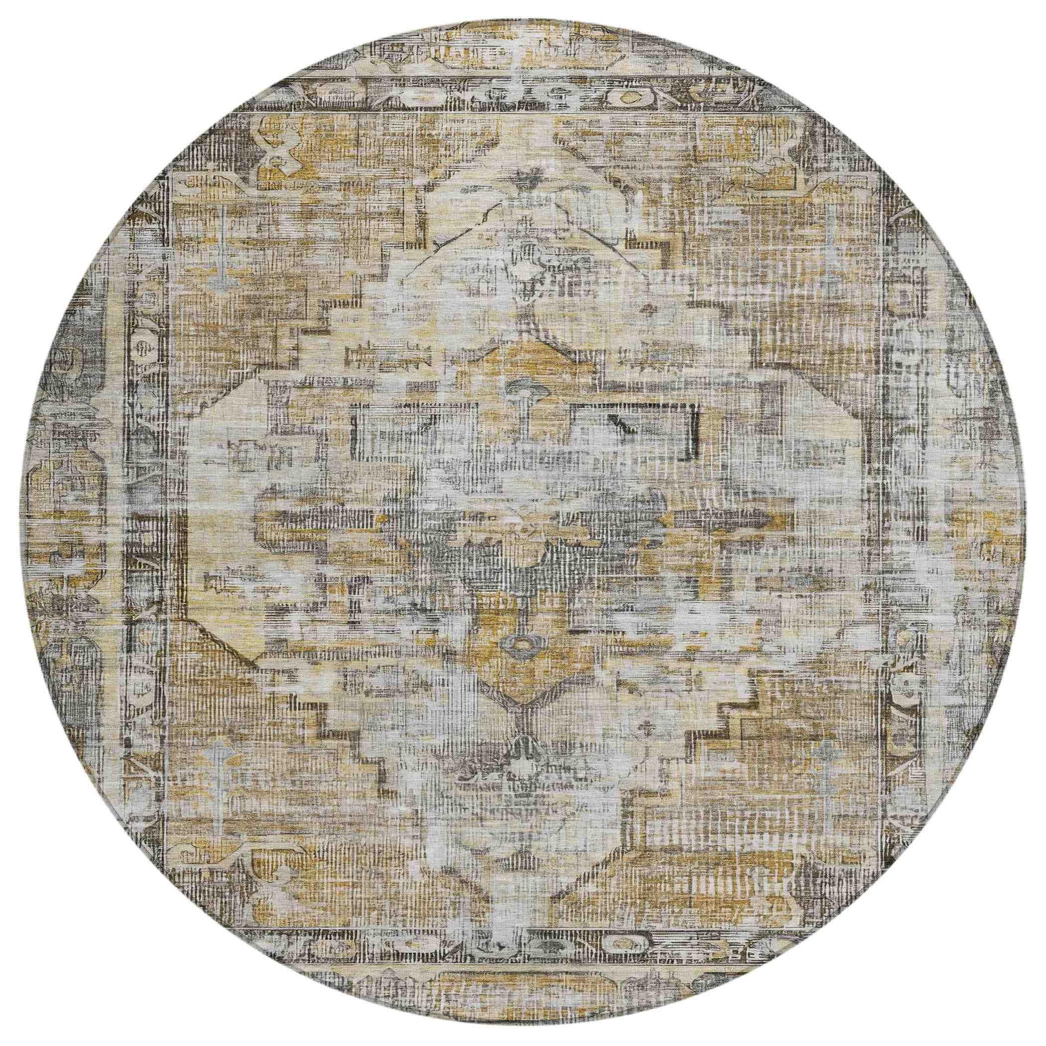 Addison Rugs Haeleth Brown Washable Indoor-Outdoor Rug