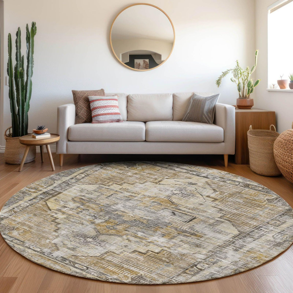 Addison Rugs Haeleth Brown Washable Indoor-Outdoor Rug