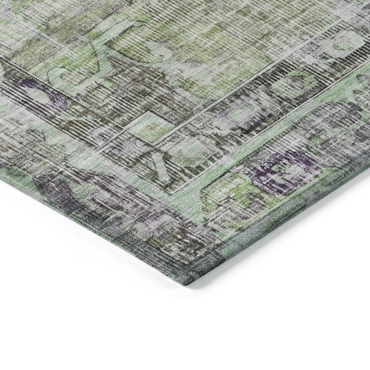 Addison Rugs Haeleth Green Washable Indoor-Outdoor Rug