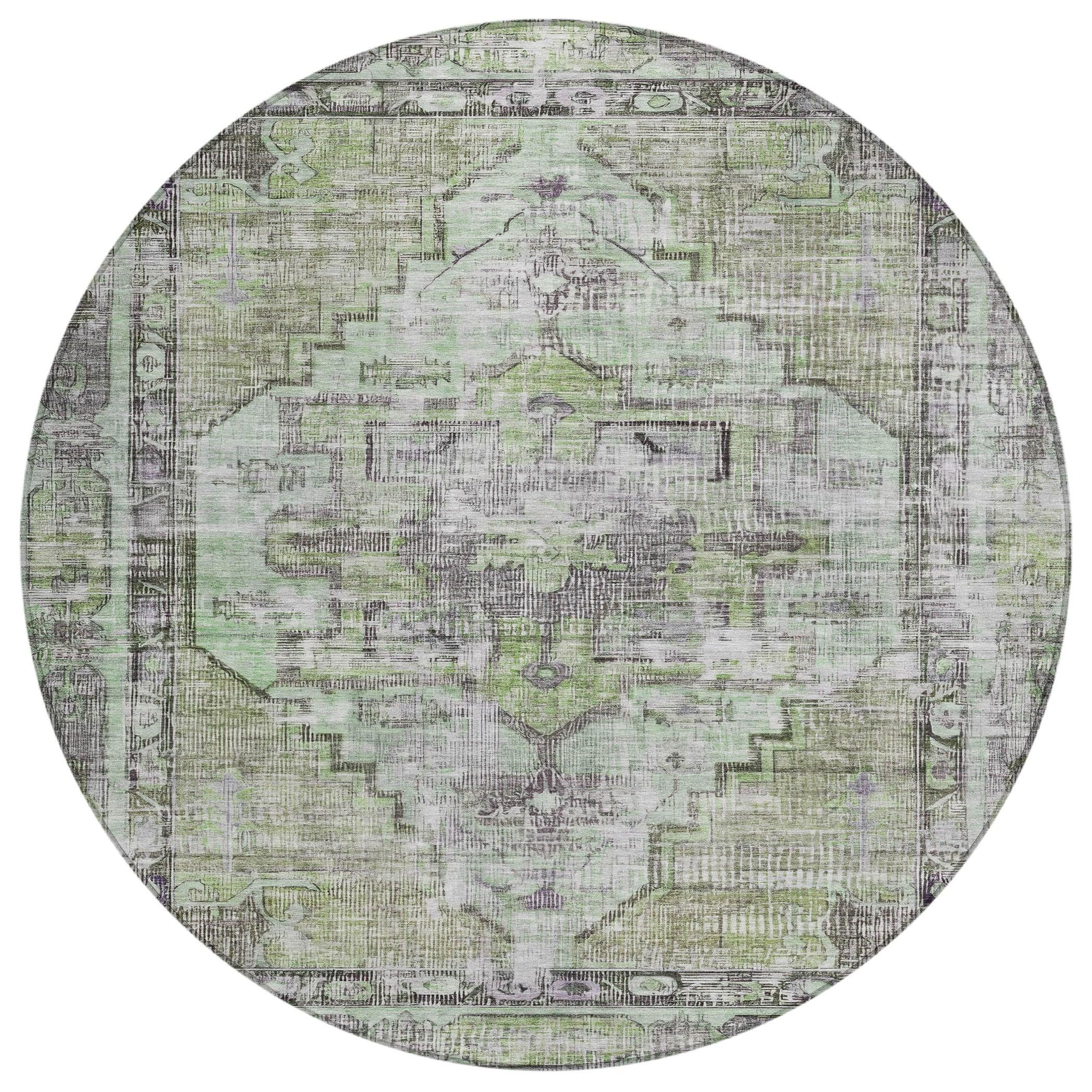 Addison Rugs Haeleth Green Washable Indoor-Outdoor Rug