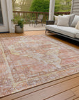 Addison Rugs Haeleth Orange Washable Indoor-Outdoor Rug