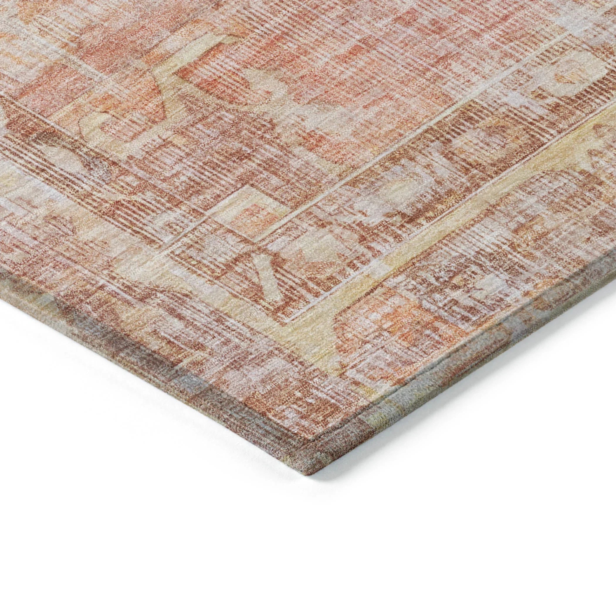 Addison Rugs Haeleth Orange Washable Indoor-Outdoor Rug