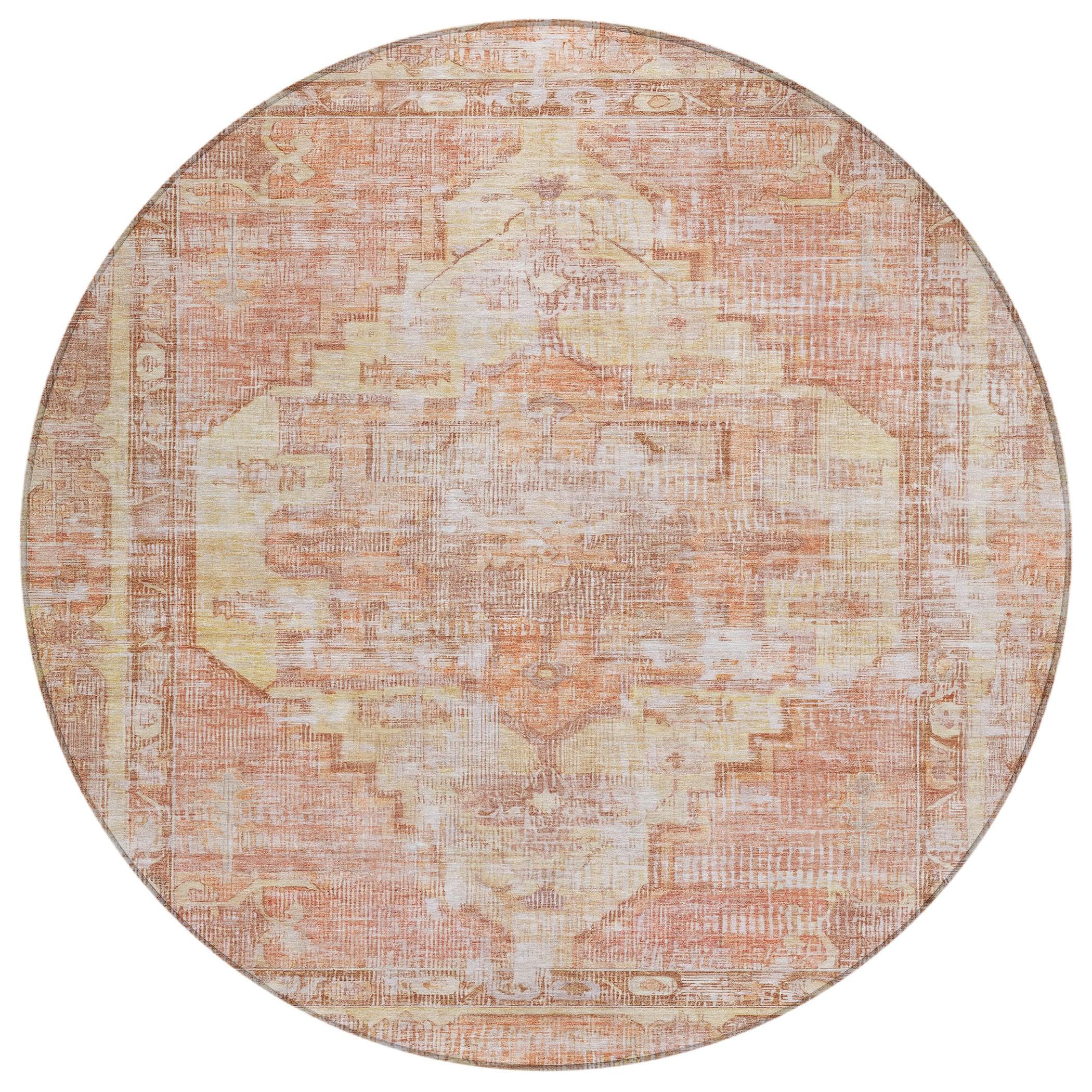 Addison Rugs Haeleth Orange Washable Indoor-Outdoor Rug