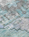 Addison Rugs Haeleth Teal Washable Indoor-Outdoor Rug