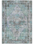 Addison Rugs Haeleth Teal Washable Indoor-Outdoor Rug