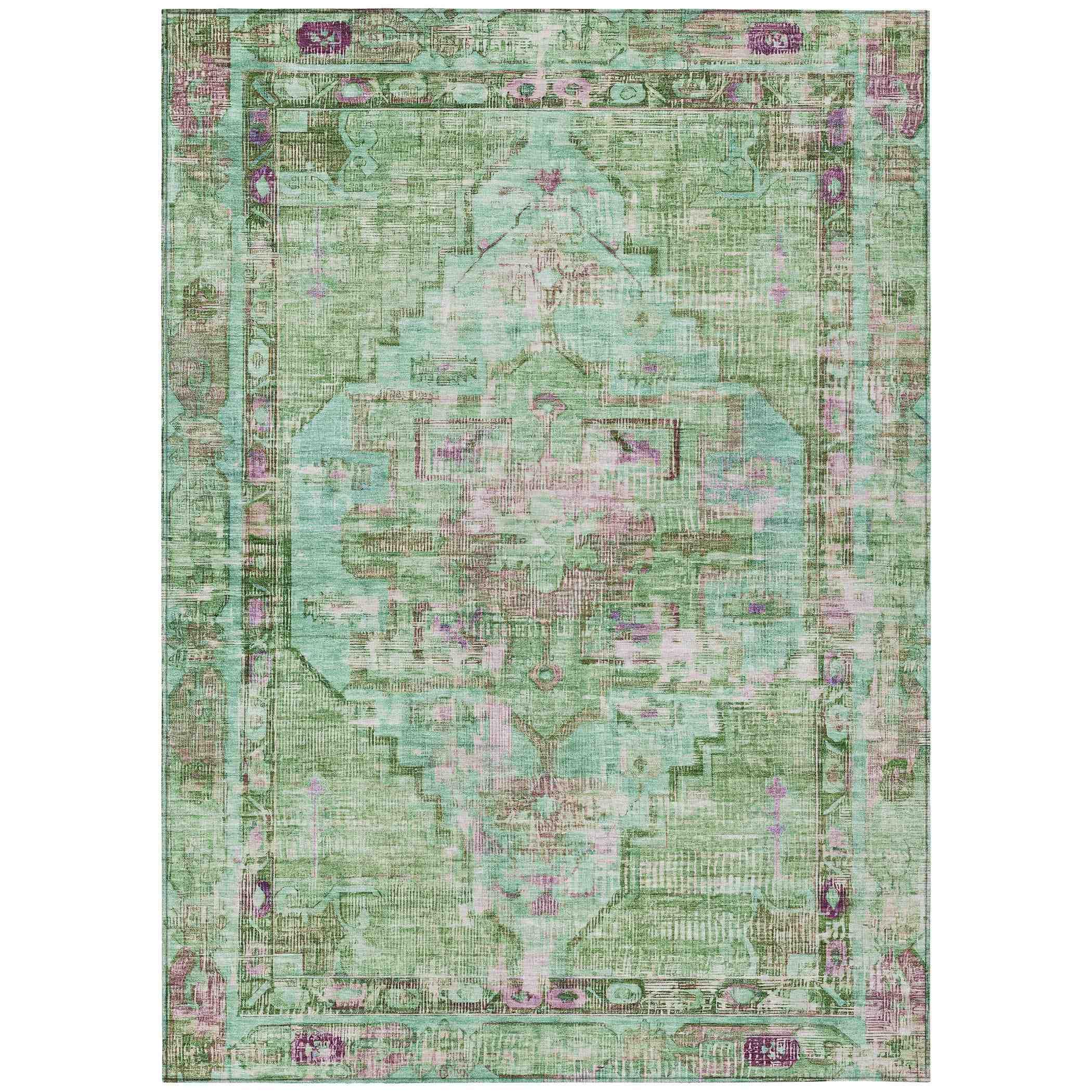 Addison Rugs Haelien Aloe Washable Indoor-Outdoor Rug