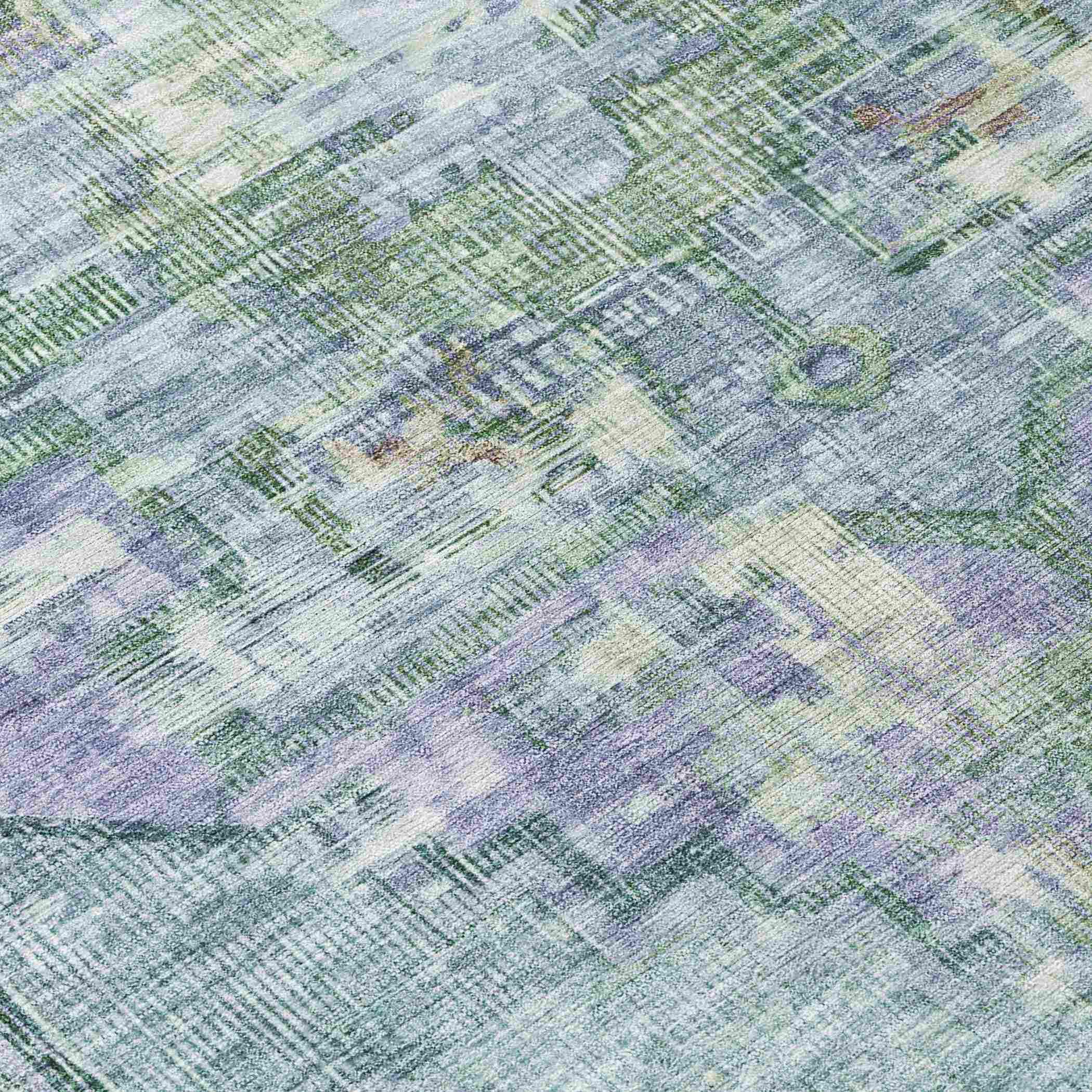 Addison Rugs Haelien Teal Washable Indoor-Outdoor Rug
