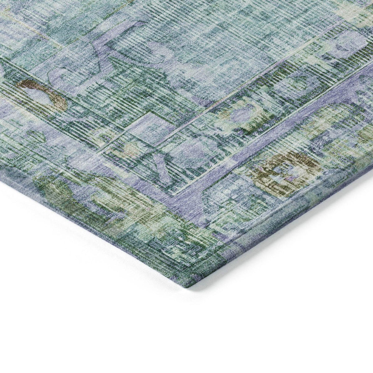Addison Rugs Haelien Teal Washable Indoor-Outdoor Rug