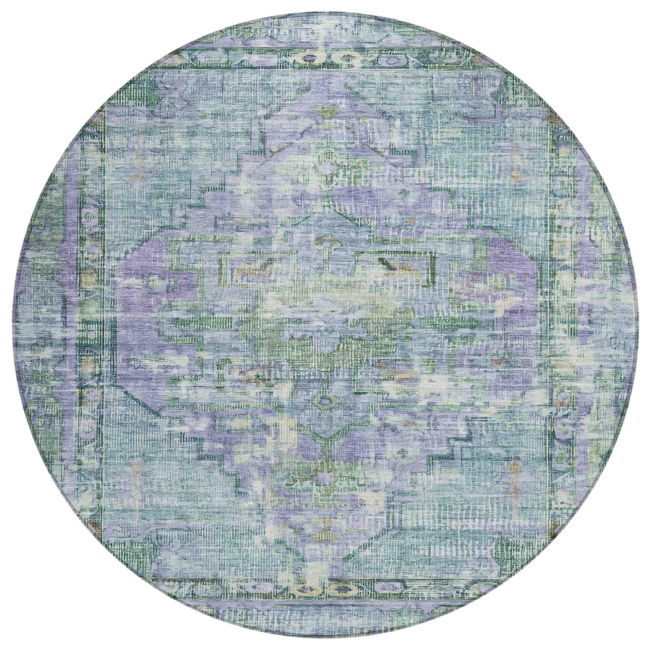 Addison Rugs Haelien Teal Washable Indoor-Outdoor Rug