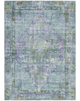 Addison Rugs Haelien Teal Washable Indoor-Outdoor Rug