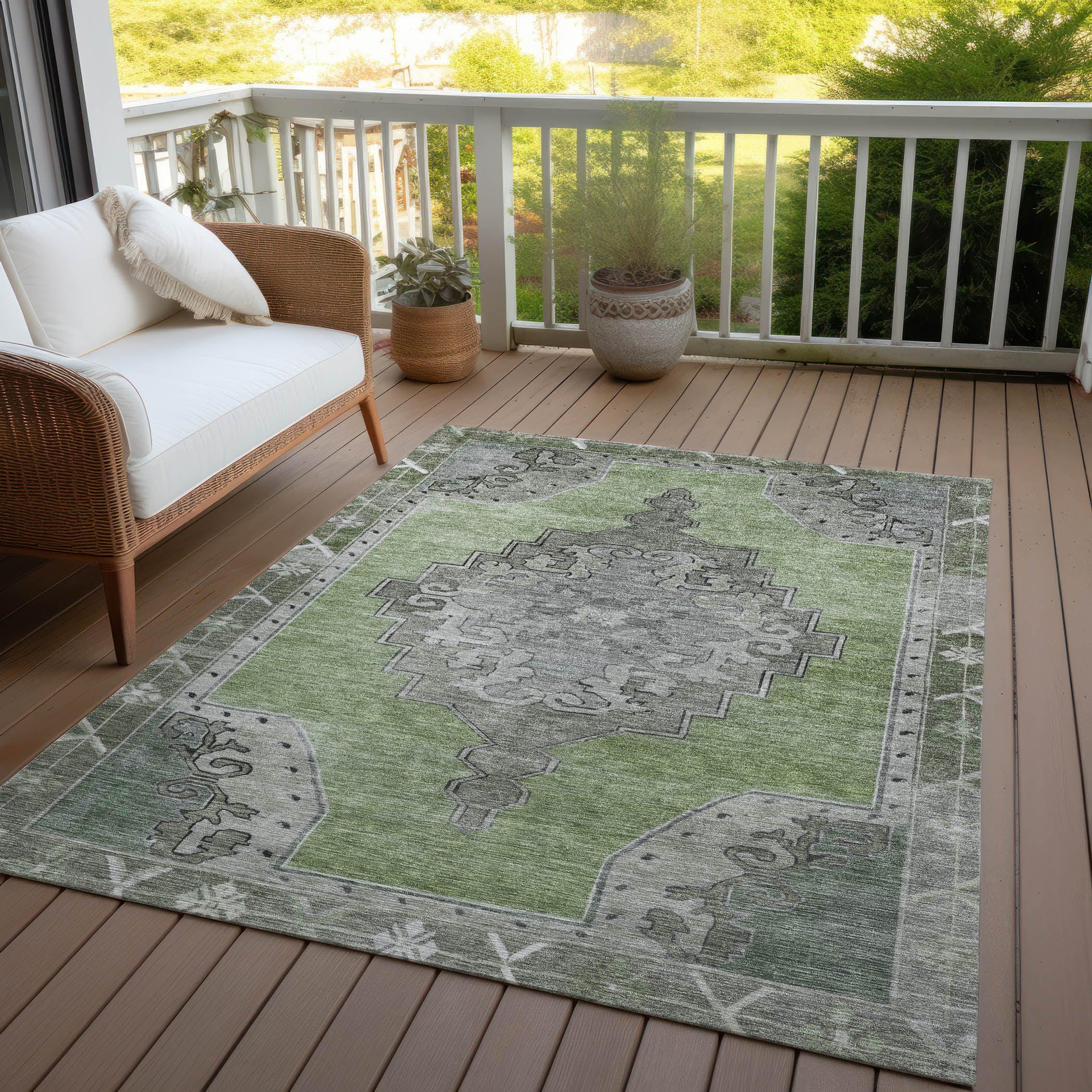 Addison Rugs Haelion Aloe Washable Indoor-Outdoor Rug