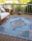 Addison Rugs Haelion Blue Washable Indoor-Outdoor Rug
