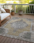 Addison Rugs Haelion Brown Washable Indoor-Outdoor Rug