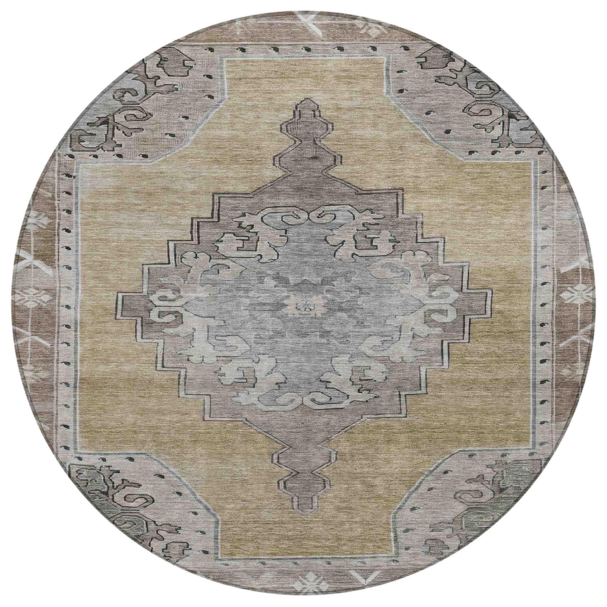 Addison Rugs Haelion Brown Washable Indoor-Outdoor Rug
