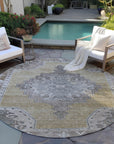 Addison Rugs Haelion Brown Washable Indoor-Outdoor Rug
