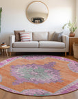 Addison Rugs Haelion Orange Washable Indoor-Outdoor Rug