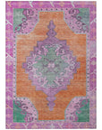 Addison Rugs Haelion Orange Washable Indoor-Outdoor Rug