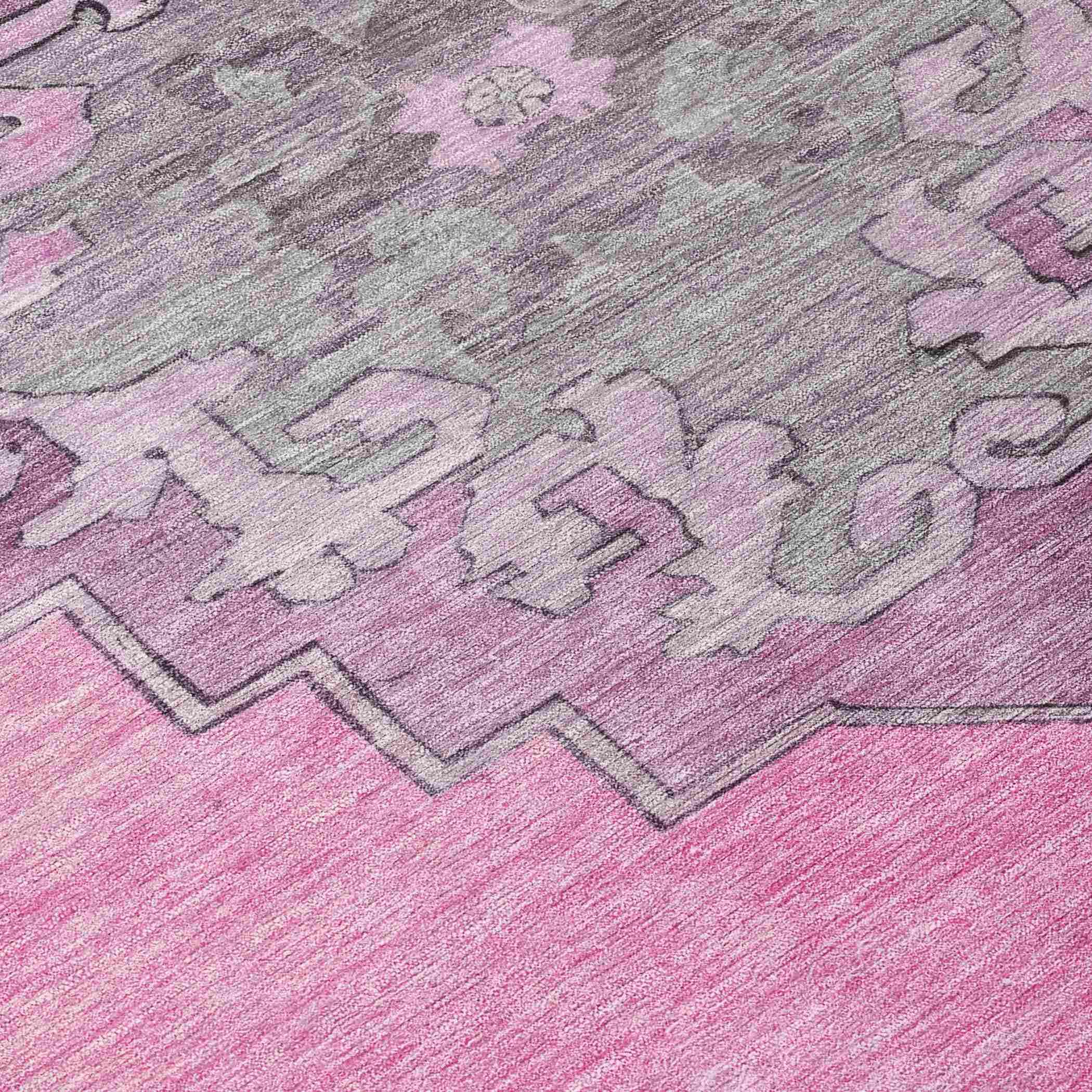 Addison Rugs Haelion Pink Washable Indoor-Outdoor Rug
