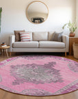 Addison Rugs Haelion Pink Washable Indoor-Outdoor Rug
