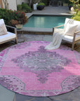 Addison Rugs Haelion Pink Washable Indoor-Outdoor Rug