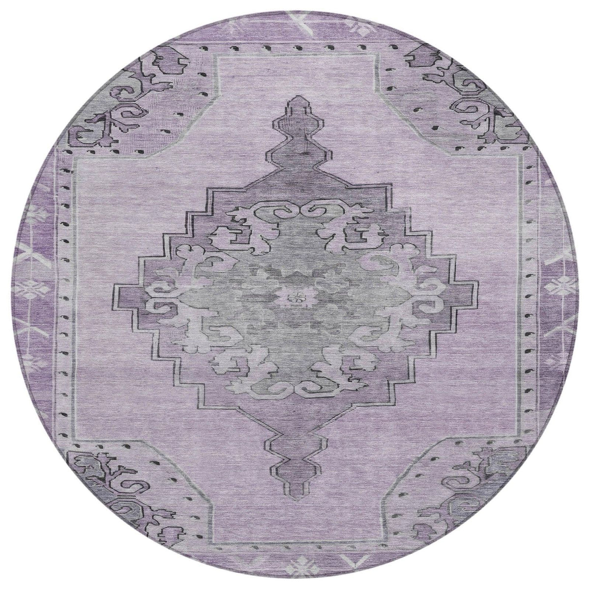 Addison Rugs Haelion Plum Washable Indoor-Outdoor Rug