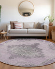 Addison Rugs Haelion Plum Washable Indoor-Outdoor Rug