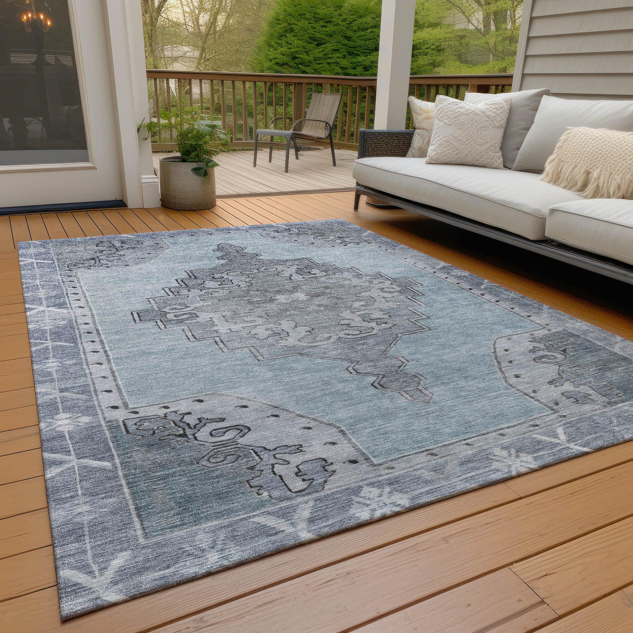 Addison Rugs Haelion Sky Washable Indoor-Outdoor Rug