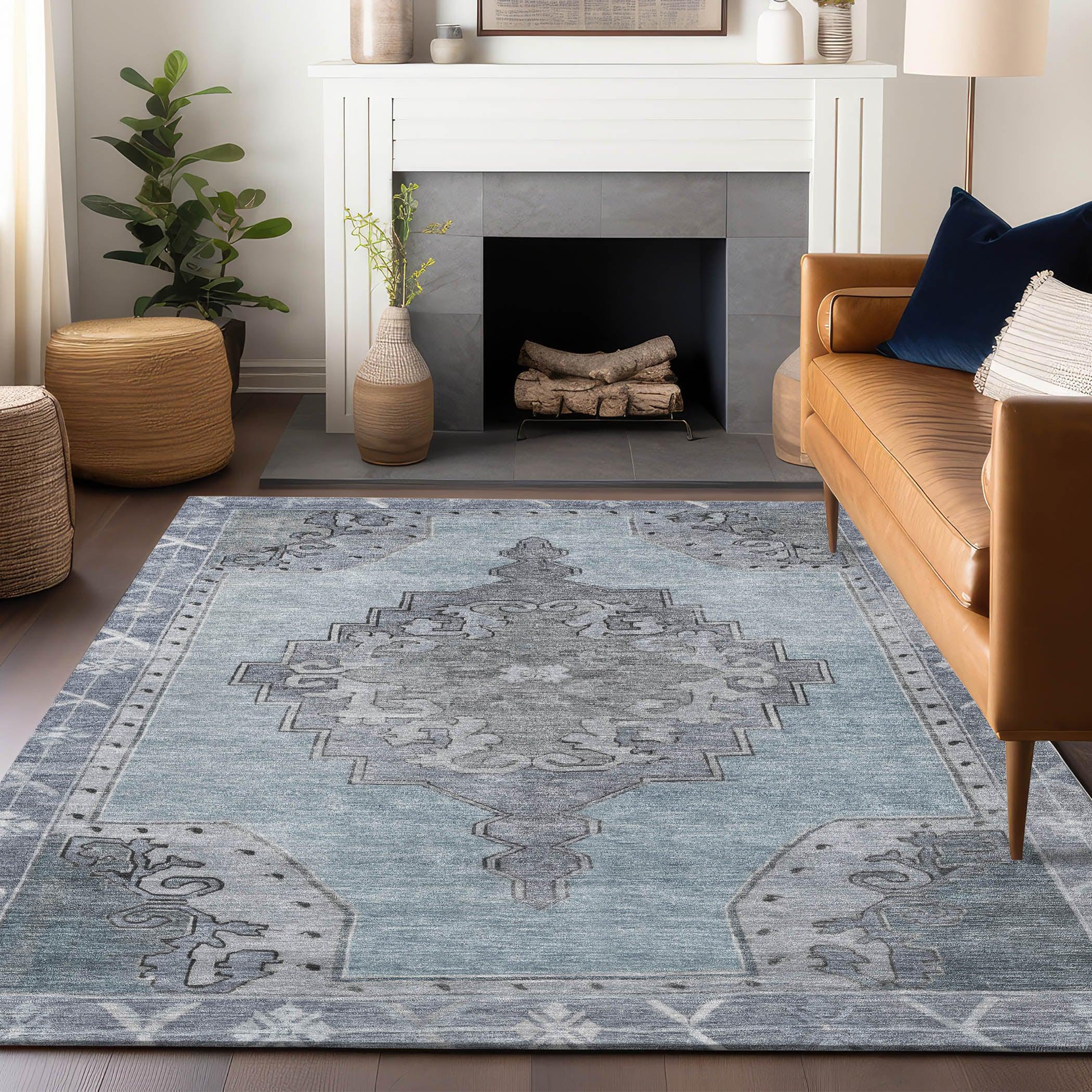 Addison Rugs Haelion Sky Washable Indoor-Outdoor Rug