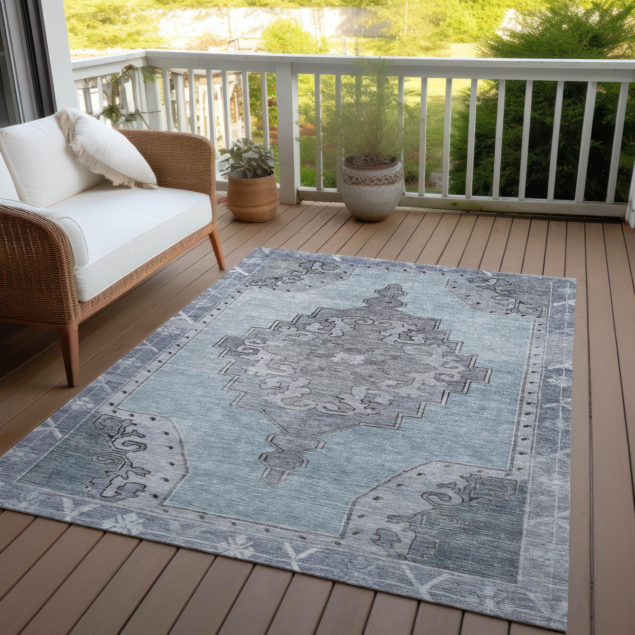 Addison Rugs Haelion Sky Washable Indoor-Outdoor Rug