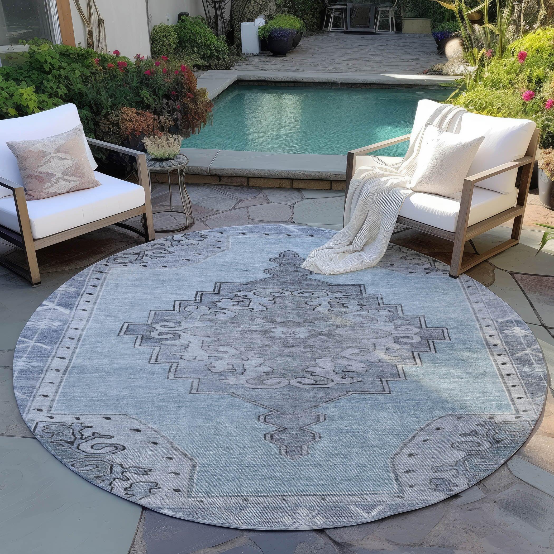 Addison Rugs Haelion Sky Washable Indoor-Outdoor Rug
