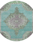 Addison Rugs Haelion Teal Washable Indoor-Outdoor Rug