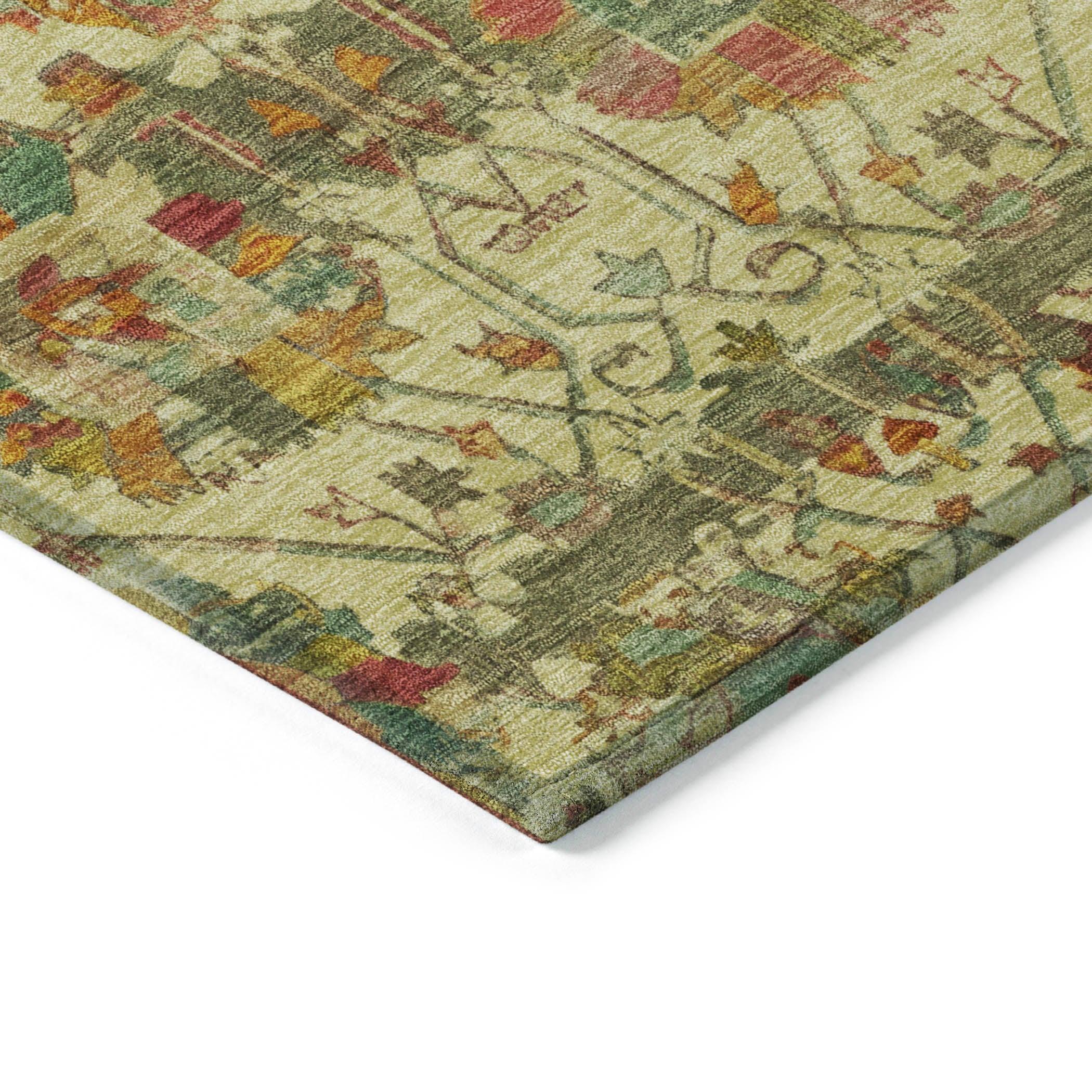 Addison Rugs Haelira Gold Washable Indoor-Outdoor Rug