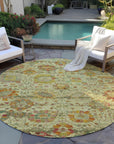 Addison Rugs Haelira Gold Washable Indoor-Outdoor Rug