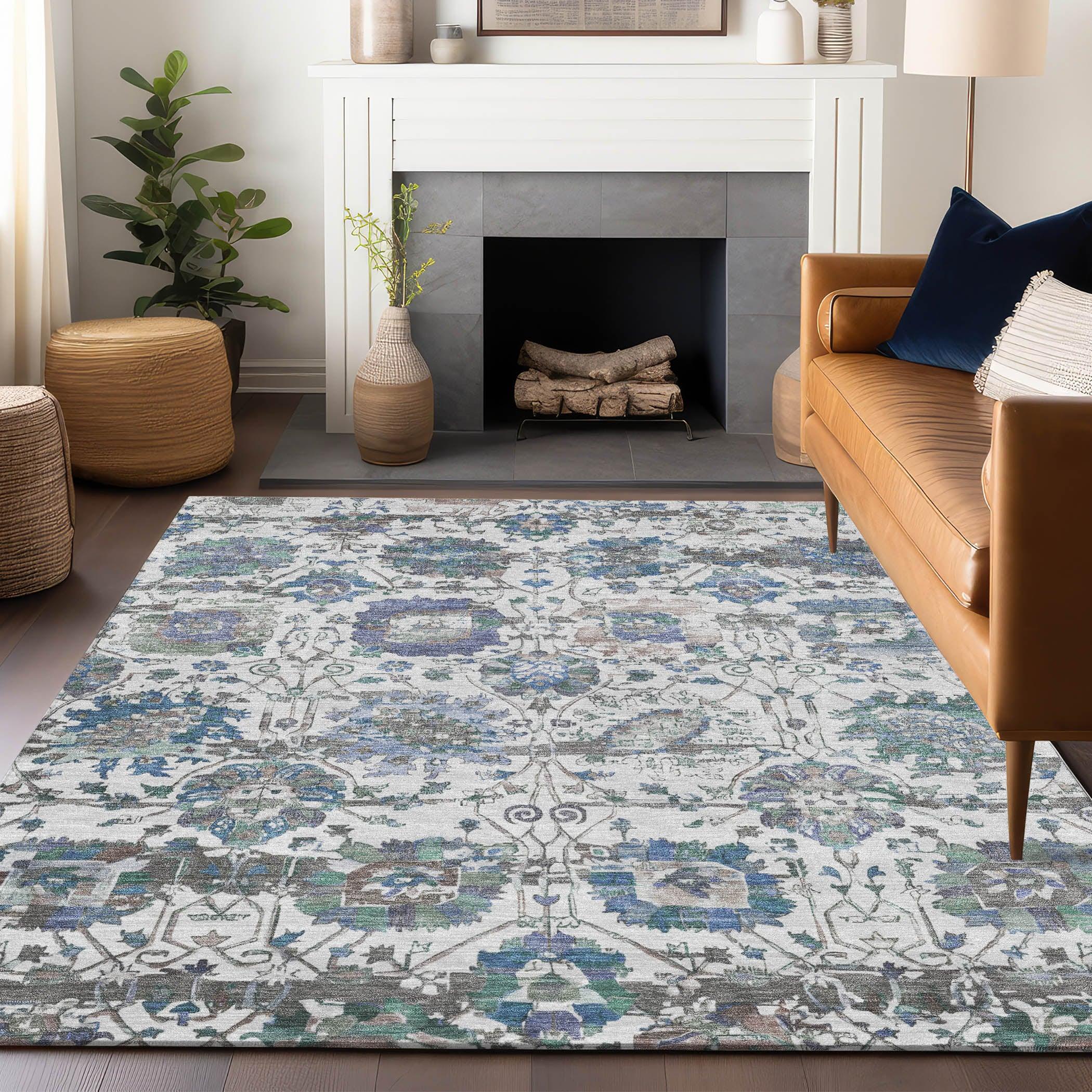 Addison Rugs Haelira Ivory Washable Indoor-Outdoor Rug